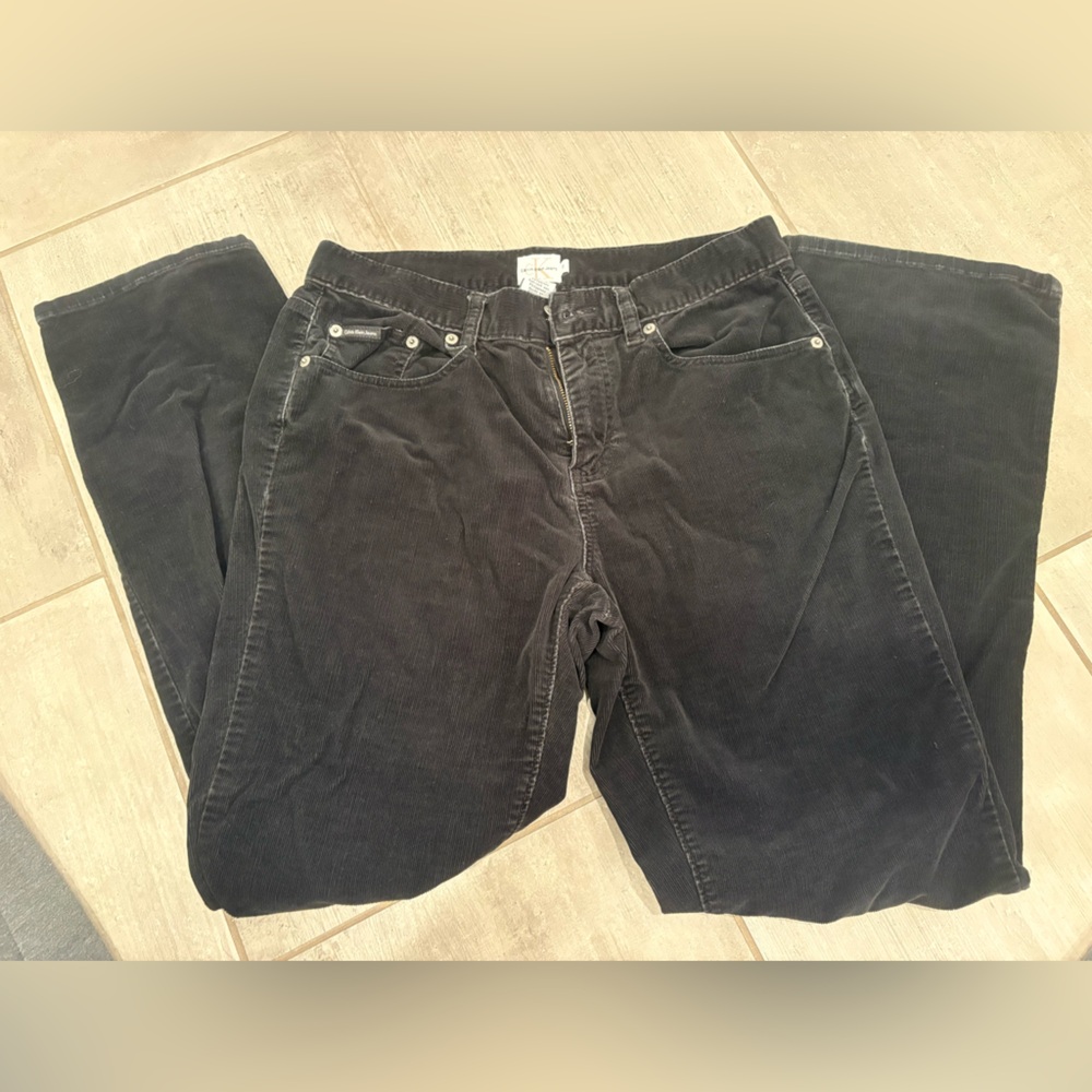 Calvin Klein Black Corduroy Pants